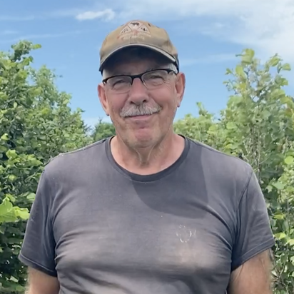 Portrait of hazelnut grower, Dave Bohnhoff