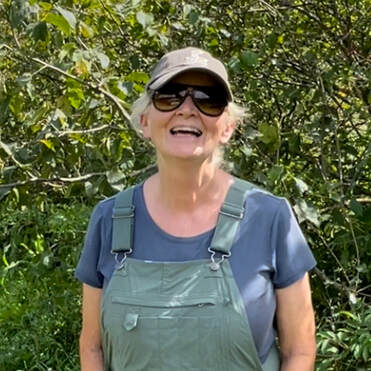 Portrait of hazelnut grower, Pam Saunders